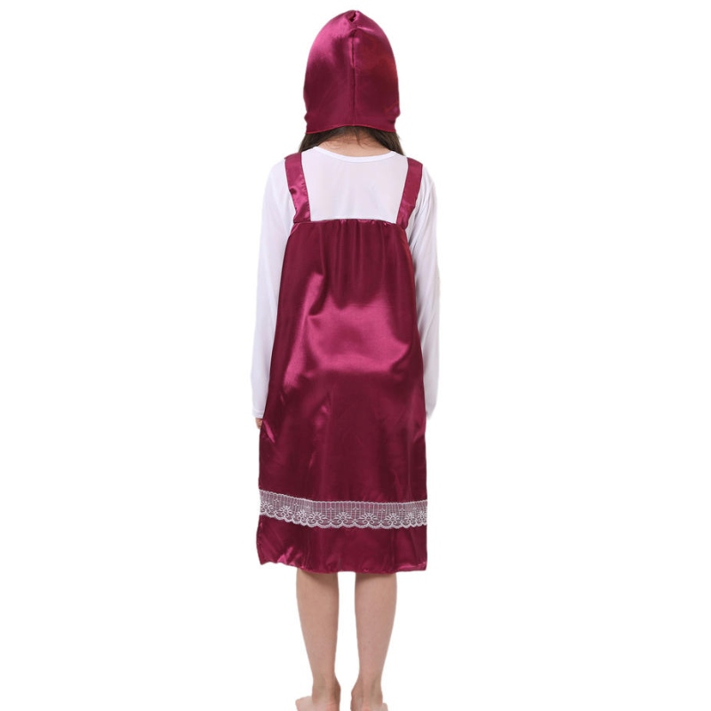 2022 Възрастни малки червени качулки костюм Fancy Cosplay Carnival Costumes за жени рокля