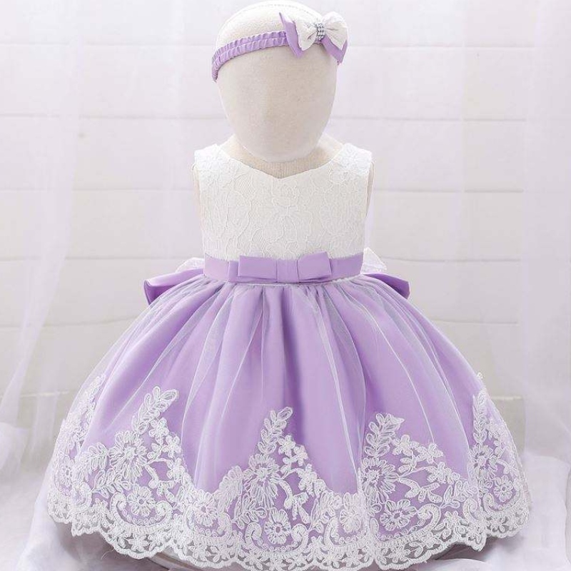 Baige Hot New Products Kid Clothes Flower Birthday Diply Baby Girls Party Dress Design