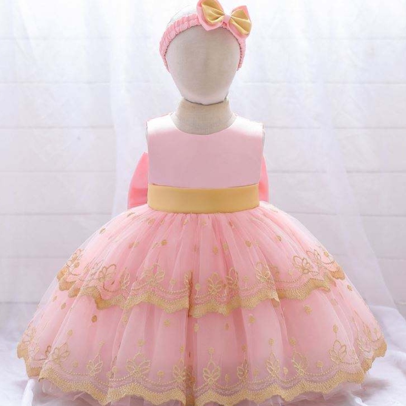 Baige Hot Sale Girl Wedding Flower Kids Lovely Clothing Party Tutu Girls \\ 'Кратки рокли за рожден ден за 2 -годишна възраст за 2 години