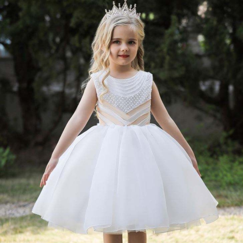 Baige Sequin Princess Girls Dirms Romsier Dressions Lovely Girl Party за 6 -годишни бебешки момичета рокли дизайни за кръщение