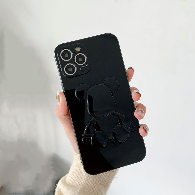 Новият продукт е подходящ за Apple iPhone13pro кожена мечка мобилен калъф за мобилен телефон, обновяване на обектива пълна защита срещу драскотини, покритие за защита срещу сблъсък