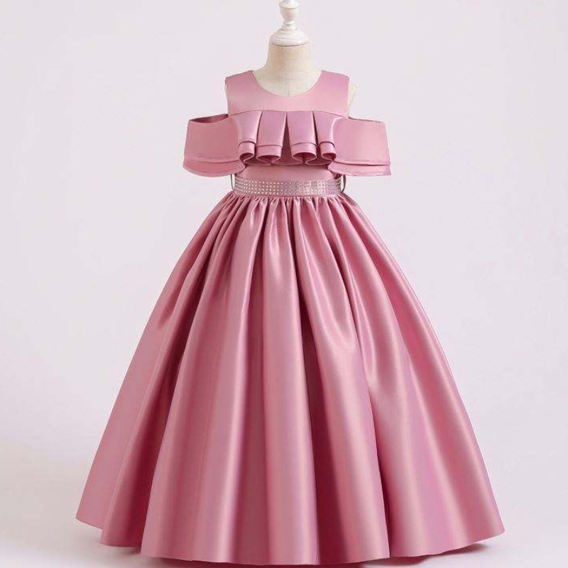 Baige Boutique New Girl Party Ressions Off-Rener Long Flower Evening Party Ball Bown 2058