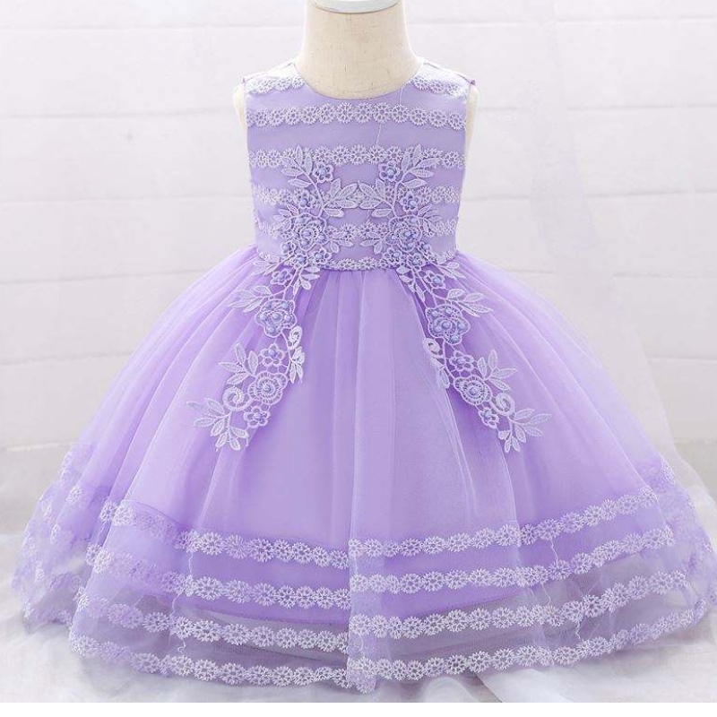 Бебе фрок нов дизайн Kids Clothing Flower Girl Party Birthday Ball Bown L1923XZ