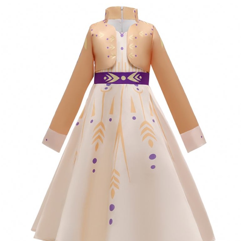 Baige New Elsa Anna Girls Princess Dress Halloween Cosplay Costume Girls Костюм палто BX1662