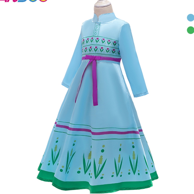 Ansso Anna Elsa Princess Costumes for Kids Halloween Christmas Party Косплей снежна кралица фантазия рокли момичета снежинка абитуриентски рокля