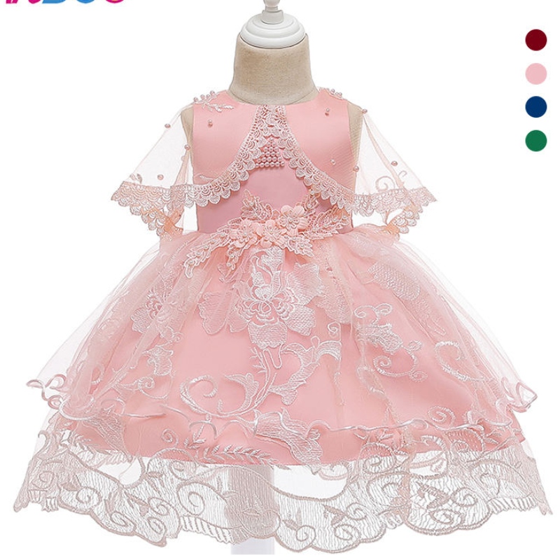 Ansoo Child Lealecess Pink Party Kids Girl Dress Cotton Elegant Princess Ressing for Girl 2-10 Year Tutu сватбени рокли за момиче