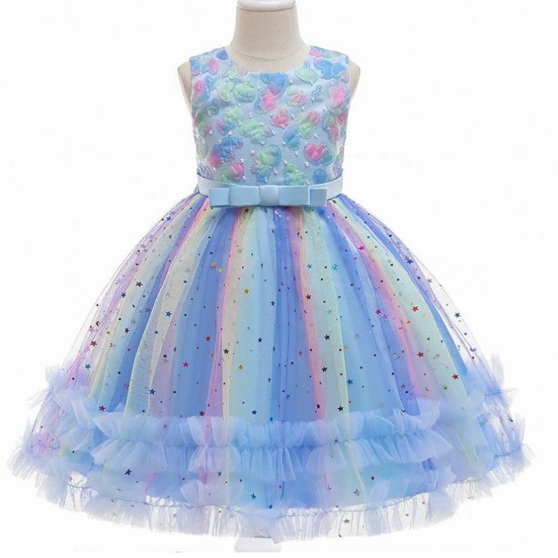 Baige New Arrival Sequins Cake Kids Party рокли 3-10 години бебешки рокли за партита \\ 'рокли