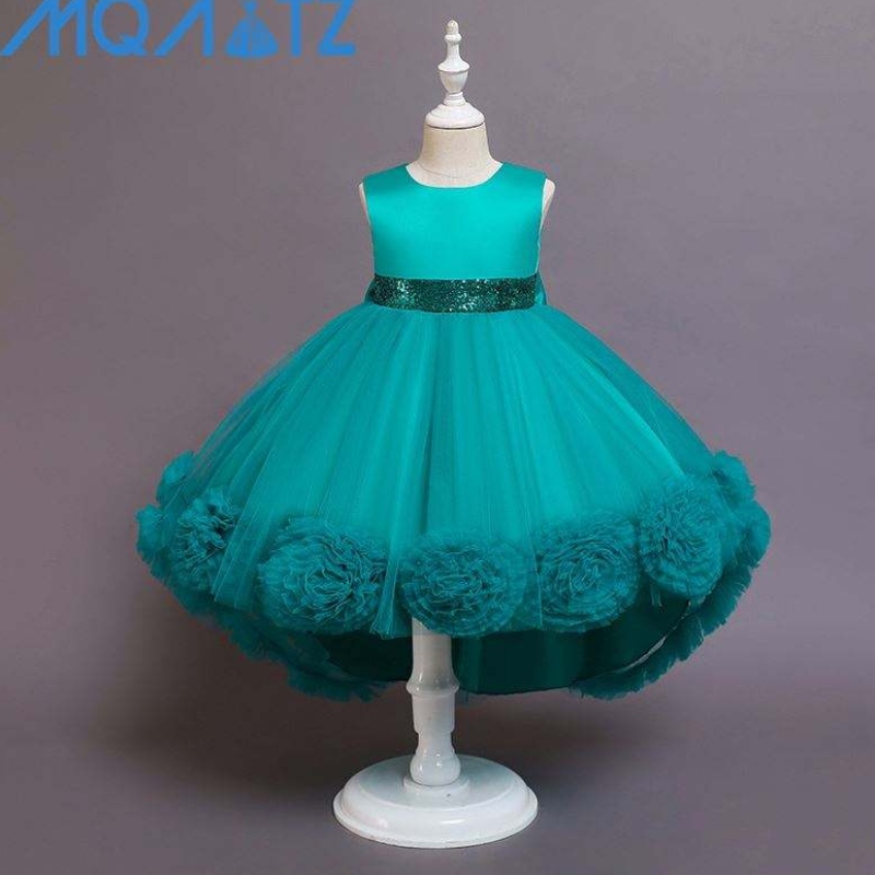 Baige Hot Sale Girl Princess Party Dress Kids Party Long Grow Flower Girl Dress