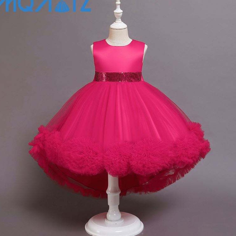 Baige Hot Sale Girl Princess Party Dress Kids Party Long Grow Flower Girl Dress