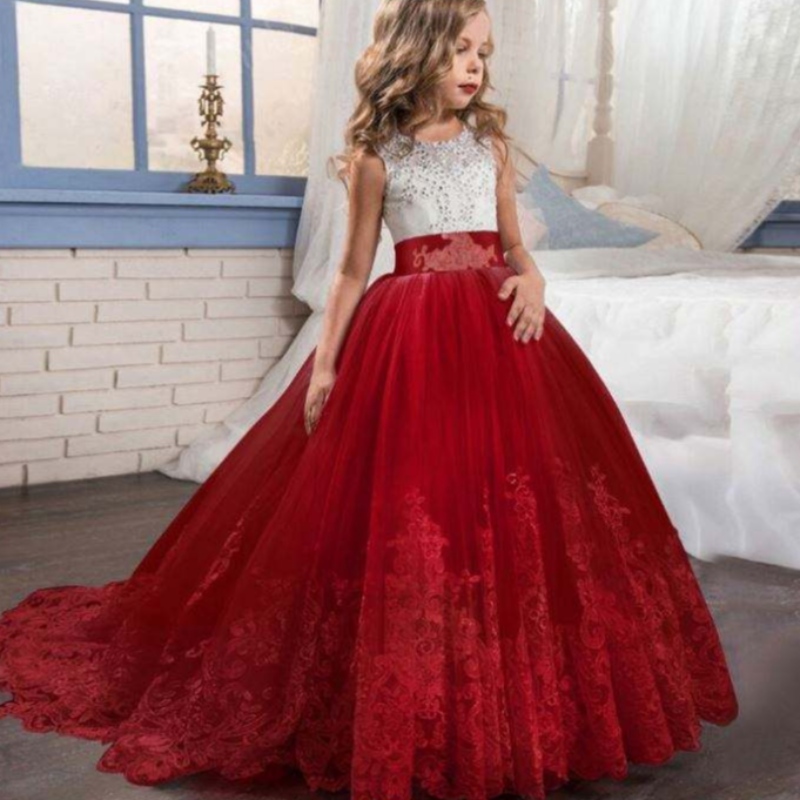 Baigenew Design Premium Flower Girl рокли модели бебе момичета сватбени партита облекло за деца