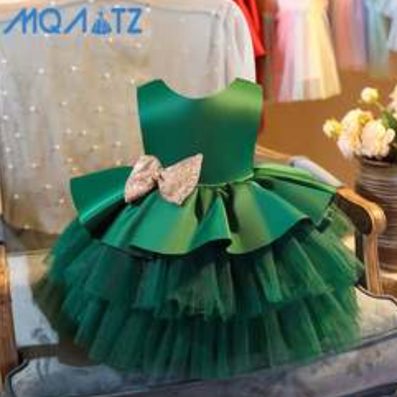 Baige New Children 'Party Ressing Frock Kids Wedding Clothing Leeveless Midi Party рокля