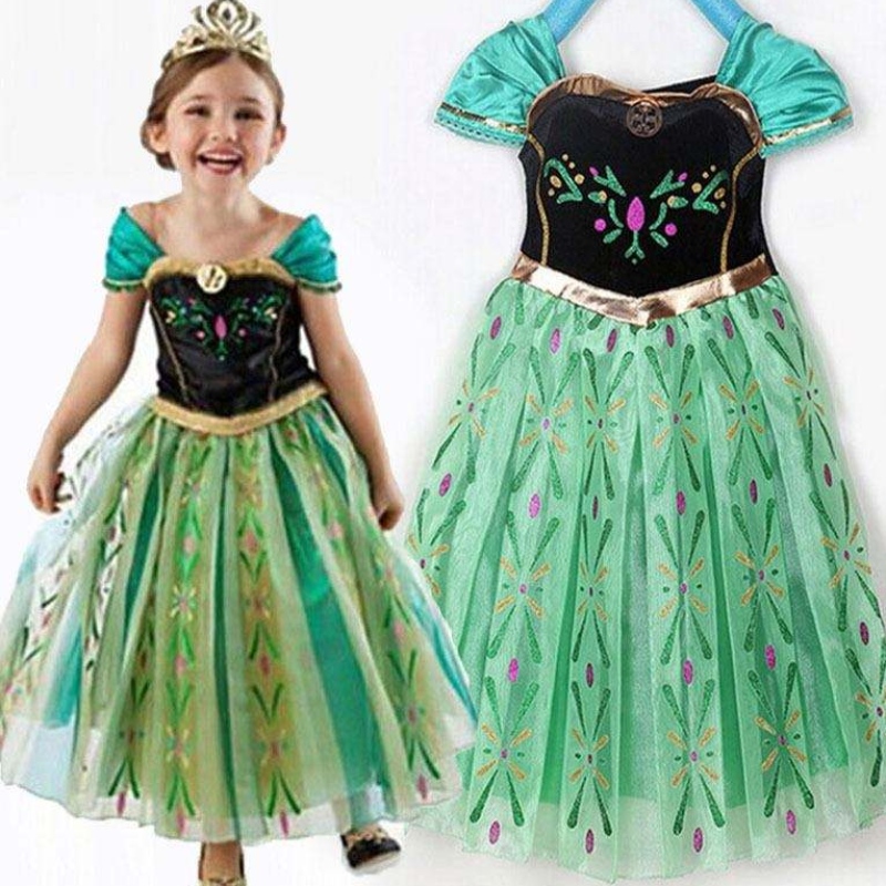 Baige Hot Sale Ress Fancy Baby Frocks Elsa Costume Girls Cosplay Costume Party Ressing for Kids 3-8 години