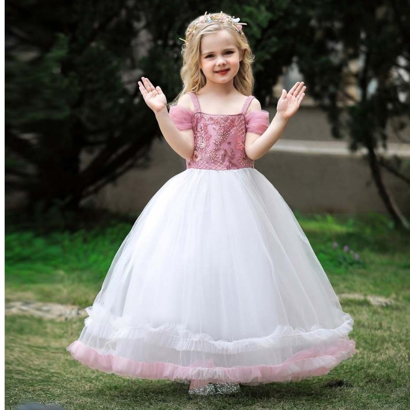 Baige New Arrival Princess Children Party рокля розова рокля за рожден ден за момичета на 12 години