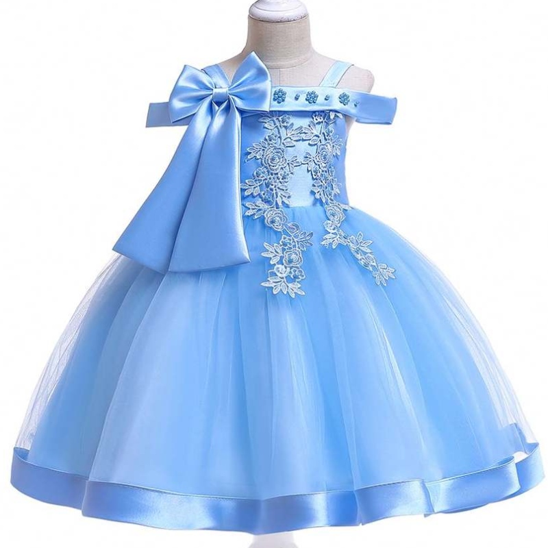 Baige New Frock Kids Party рокля новородено цветно момиче пълна луна рокля рокли L5081xz