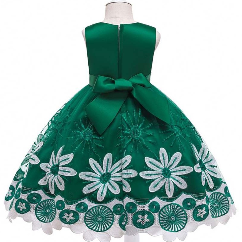 Baige New Design Flower Girls рокли деца парти рожден ден сватбена принцеса деца рокля l5266