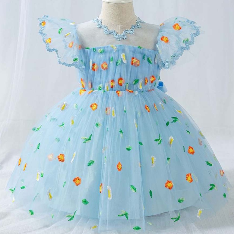 2020 Baige Barment Baby Girl Принцеса Пола Rainbow Baby Girls Ress L1948XZ