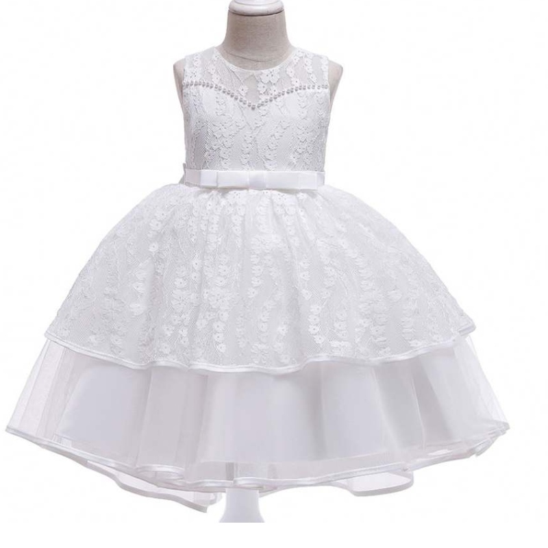 Baige Kids Clothing New Design Summer White Leeleass Girl \\ 'Se Ware Party рокля l5208