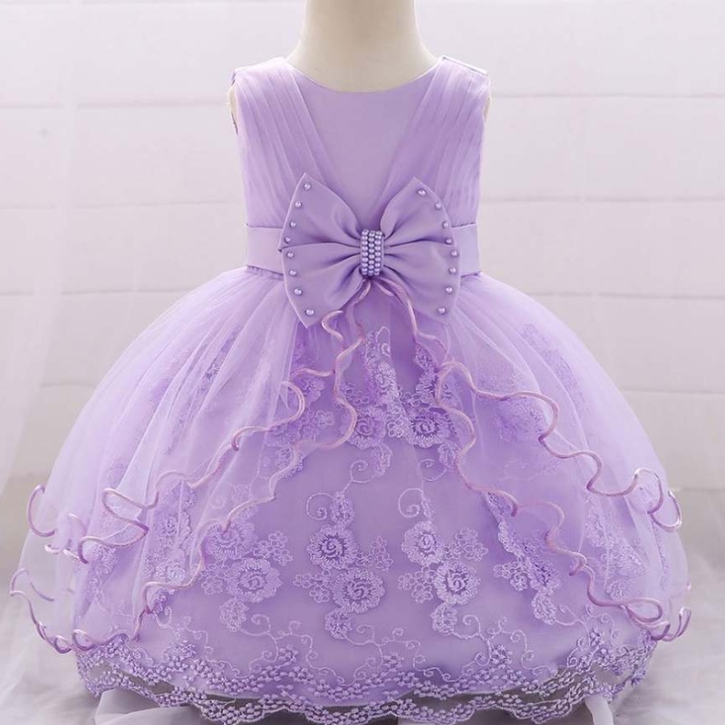 Baige 0-2 години църква Kids Dress Baby Birthday Party Износете деца кръщене на фрок L1869XZ