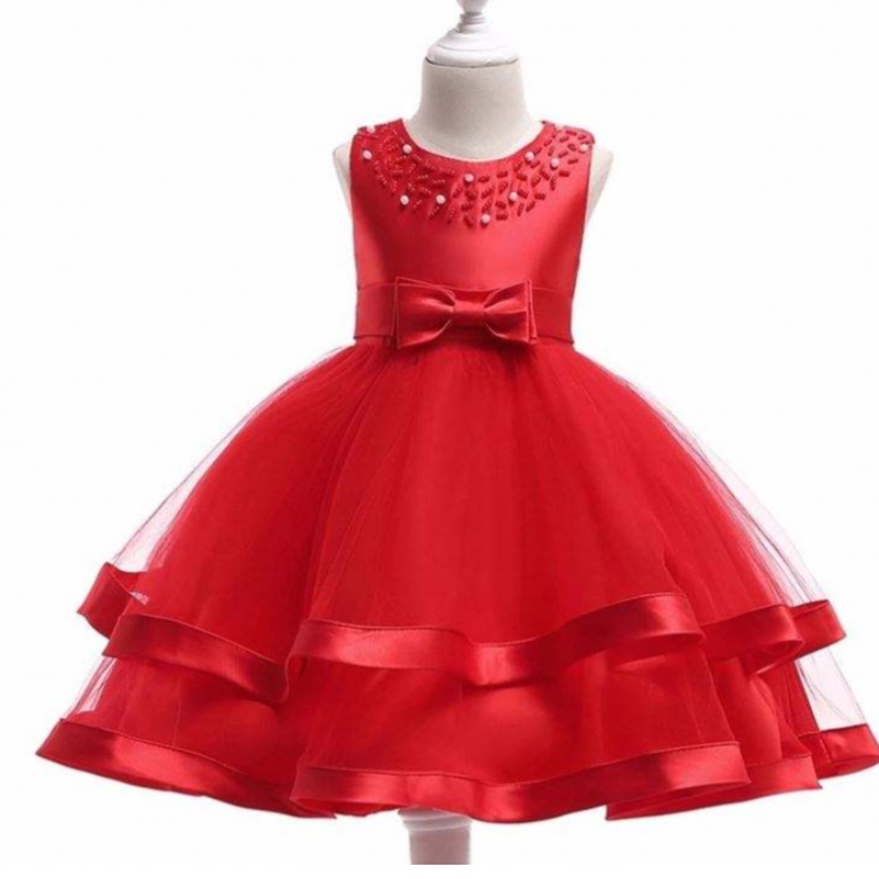 Baige Hot Sales Girl Party Wear Деца Frocks Designs бебе парти рокля L5017