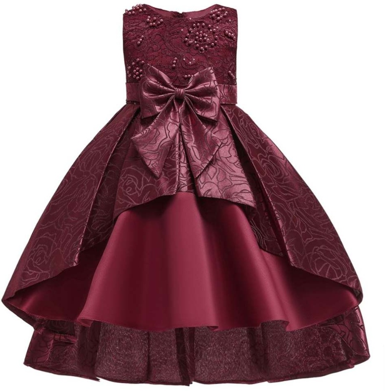 Baige 2020 Fashion Kids Dress Girl Summer Party Рожден ден Сватбена детска парти рокли 3 до 5 години момиче рокли T5176