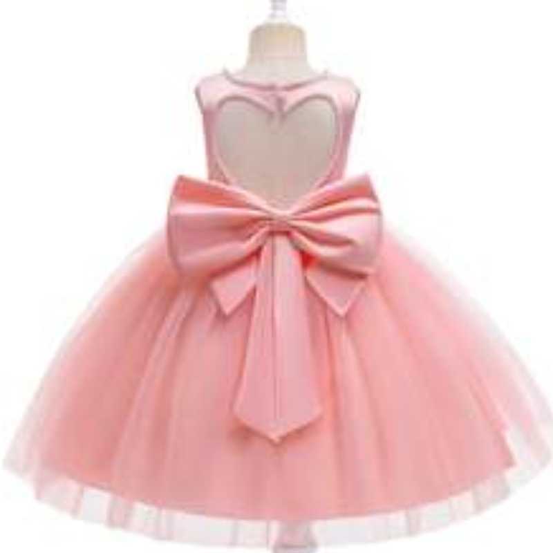 Baige New Fashion 6YEARS OLD ELEGANT FLOWER GIRL PAUNT RESC V-NECT BACK RISHING ROCKES L5273