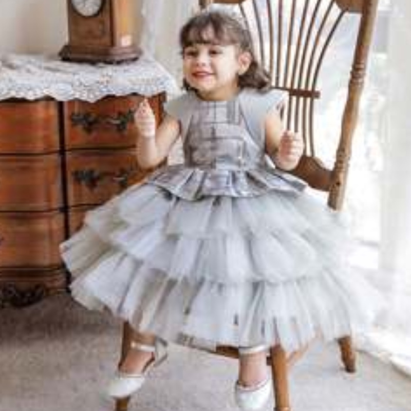 Baige Wholesale Princess Pleagin Pequin Ress Girls \\ 'Party Birthday Уникален костюм фантастични бебешки рокли