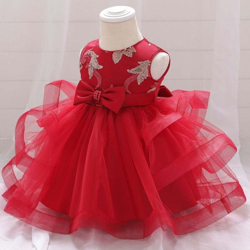 Baige бродерия момиченце парти рокля деца фроси дизайни бебета момичета рожден ден рокля L1929XZ