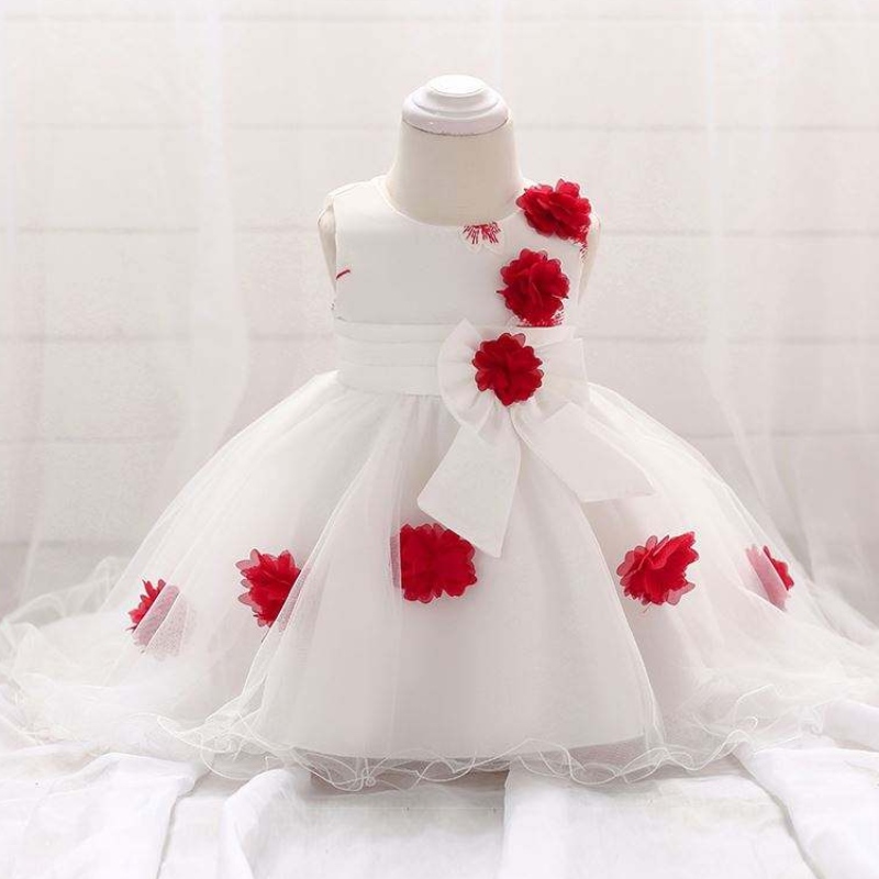 Baige Wholesale Infant Flower Girl Party рокли деца лято без ръкави деца рокля t1866xz