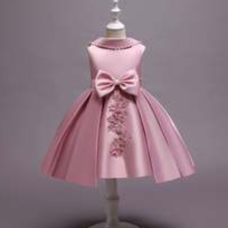 Baige Flower Girl Evening Dress Girls Catwalk Birthday Princess Dress Western Style Little Girl Piano Grow 68040