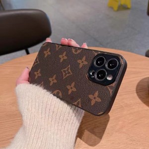 Новият продукт е подходящ за Apple iPhone14pro луксозен калъф за мобилен телефон и голяма марка имитация на кожени есен Защитен мобилен т...