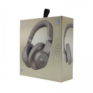 Слушалки за опаковане на слушалки Двойна медна хартия Ламинирана сива дъска магнитна кутия с твърда хартия