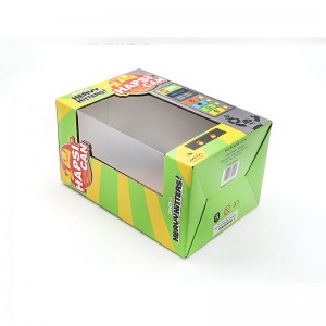 Електронни играчки гофрирани хартиени кутии Опаковка Печат прозрачен дизайн на прозореца с висок клас по поръчка