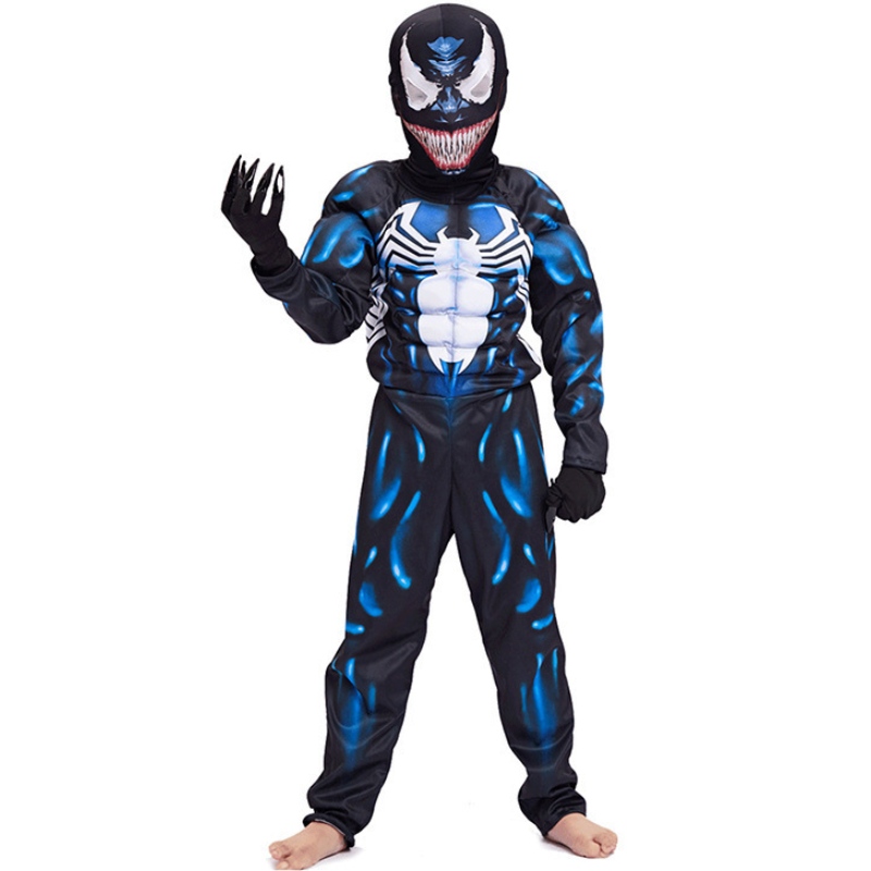 Venom Muscle Costume Cosplay Superhero Movie Covume Kids Boys Halloween костюм за деца