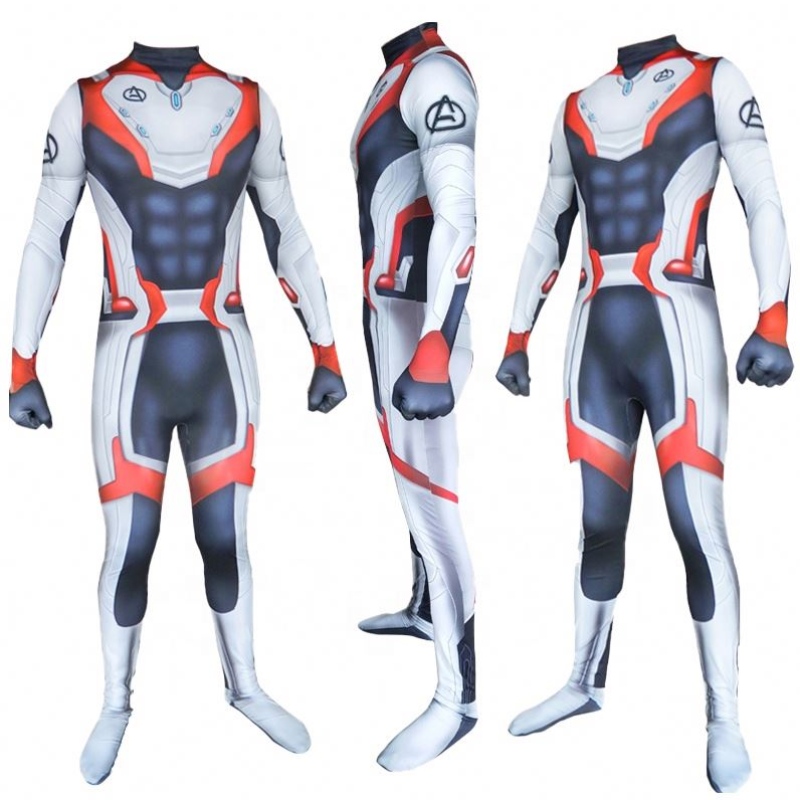 EcoParty Нов стил Avenger 4 Endgame Quantum Realm Cool Superhero Cosplay Zentai Bodysuit Jumbsuits for Men Възрастни костюми