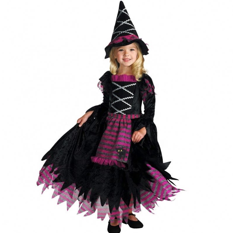 Горещи нови фабрики Direct Kids Halloween Cosplay Costumes Children's Cosplay Little Witch Costumes