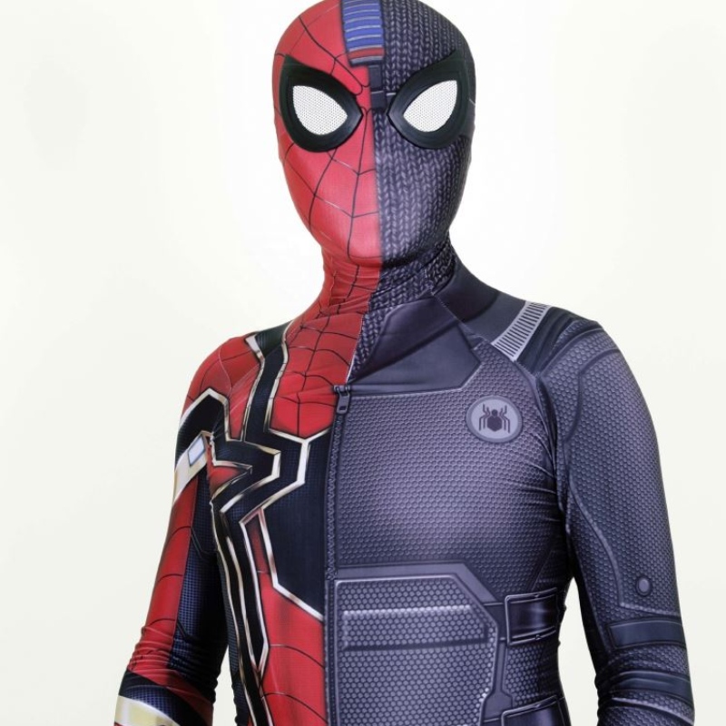 Spandex Stealth Seamed Superhero Amazing Spider Man Jumpsuit Halloween Косплей комплекти паяк човек костюм за мъже&kids