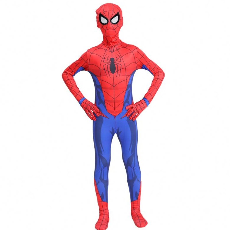 Класически Hot Sale Halloween Party Kids&adult TV&Movie Супергерой Косплей аниме Jumpsuit Spiderman Indoor Clothes Costume с маска