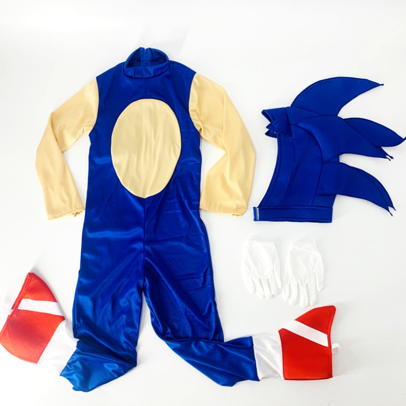 Хелоуин Deluxe Sonic The Hedgehog костюм Sonic Generations Cosplay Cartoon Bodysuit