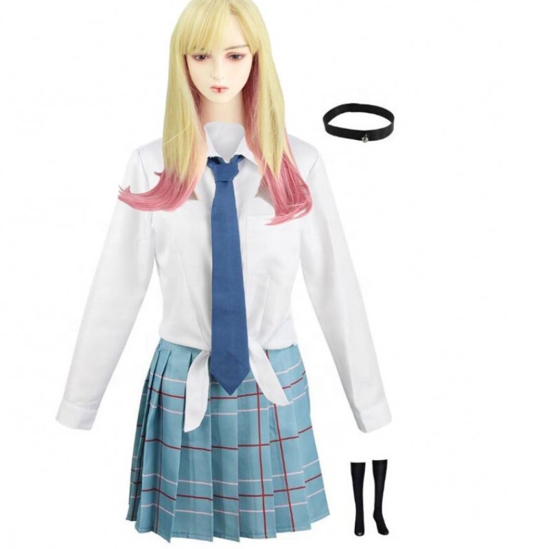 Ecowalson Marin Kitagawa Cosplay My Ress Up Darling Costume School JK Uniform Пола тоалети Хелоуин Карнавален костюм