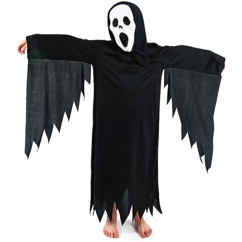Хелоуин страшен косплей костюм момчета страховита фантомна рокля до призрачен костюм Хелоуин HCVM-003