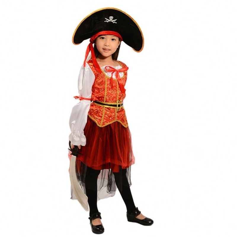 2022 Girl Kid Role Play Ress Up Set Pirates of the Caribbean Costume HCVM-006