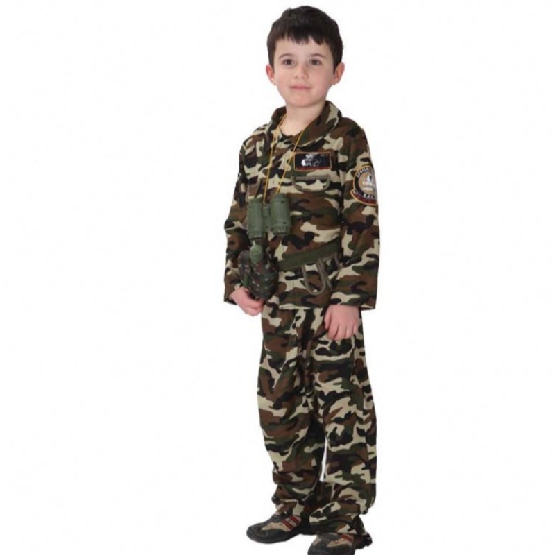 Момчета войник костюм Военна униформа костюм Kids Army Costume HCBC-010