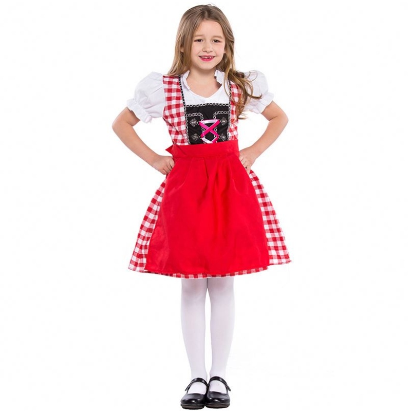 S-XL Child Germany Beer Festival Waiter Cosplay Costumes Boys and Girls Oktoberfest Costumes Kids Role Play Uniform