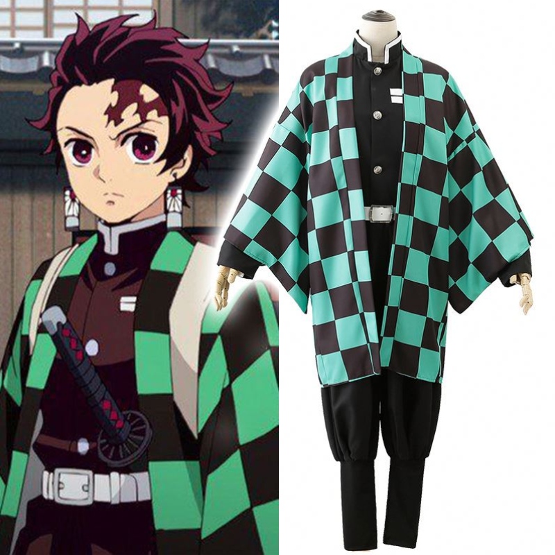 Гореща продажба аниме демон убиец kimetsuno yaiba tanjirou kamadonezuko cosplay жени и мъже кимоно косплей костюми комплекти