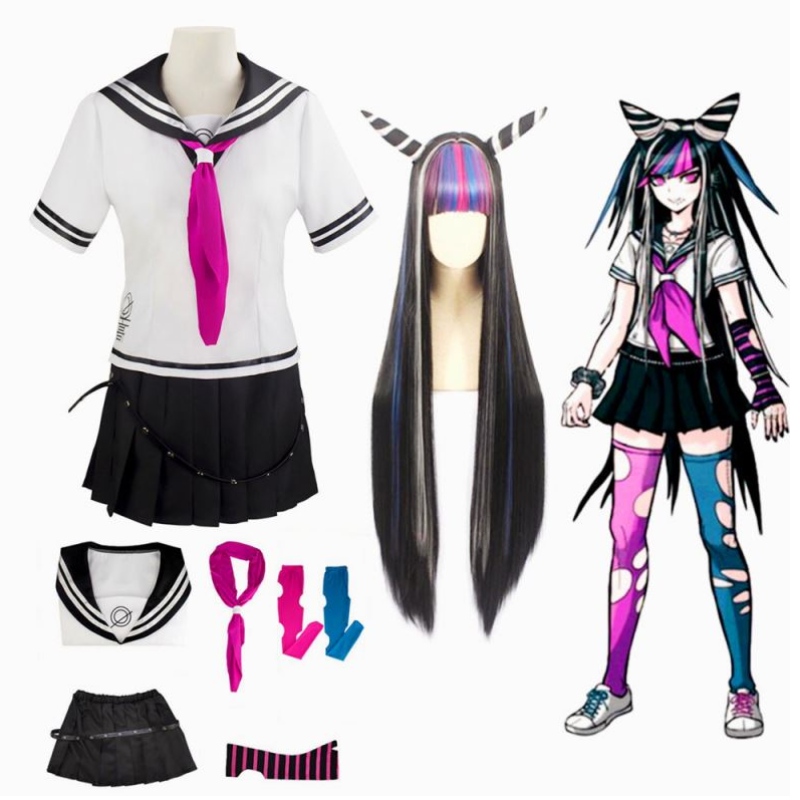 Аниме супер dangan ronpa 2 danganronpa ibuki mioda рокля униформа косплей костюм