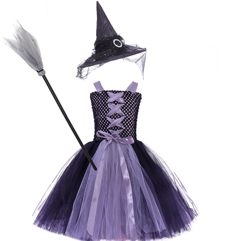 Amazon Hot Seller Novelities Child Classic's Classic Witch Costume Ress и шапка x-xxl