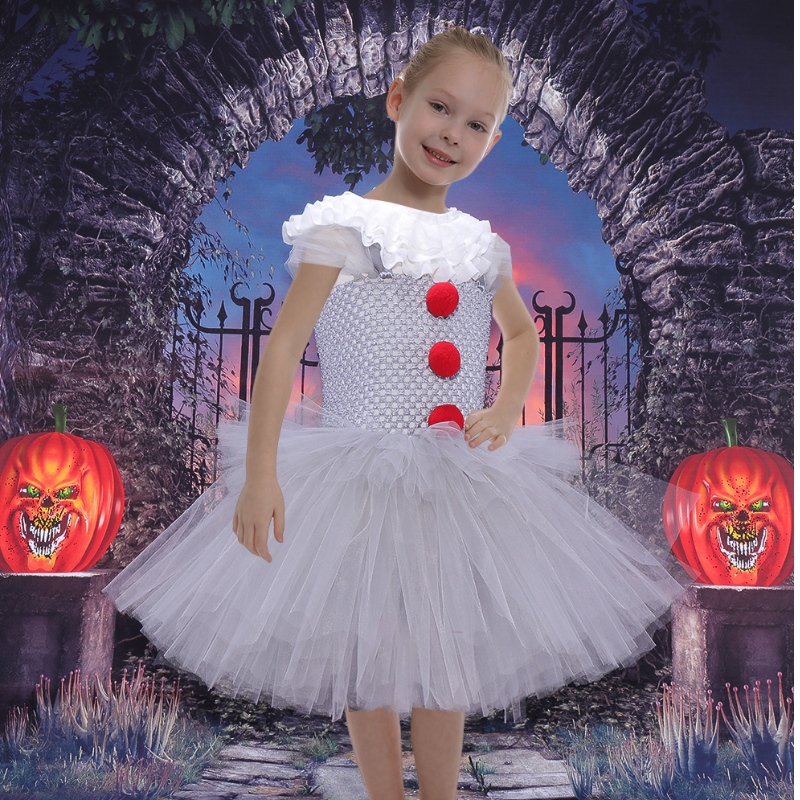 Amazon Hot Selling Little Girls Cosplay Costume Tutu рокля за Хелоуин парти