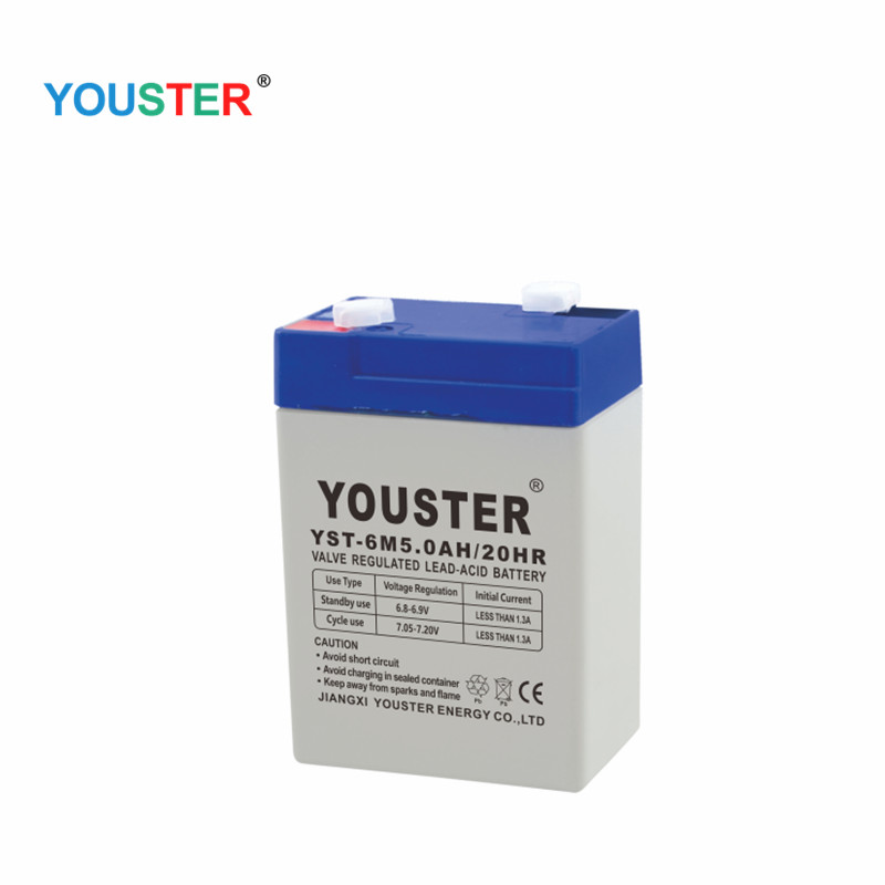 Youster Lead Acid Battery 6v 5.0ah Използване на батерията за осветление/ups/cctv/home уред/solar/inverter