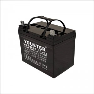 Фабрична директна продажба AGM 12v33ah дълъг живот дълбок цикъл оловна киселина батерия на слънчевата система