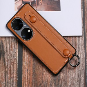 Подходящ за калъф за мобилни телефони Huawei P50, анти-сеизмичен кожен калъф за мобилен телефон, калъф за мобилен телефон за ръчна чан...